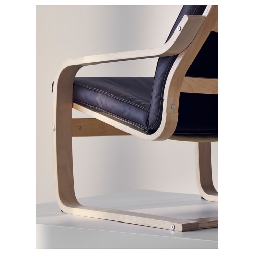 IKEA POANG Armchair Birch veneer Glose Robust dark brown